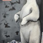 Necrotic 2009. Latex on canvas, 84 x 53 in.