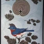 Mocking Bird 2012. Latex on canvas, 15 x 8 in.