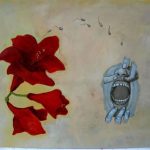 New Food 2007. Mixed media, 18 x 25 in.