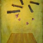 You'll Never Step In The Same River Twice 2009. Latex on canvas, 93 x 54 in.